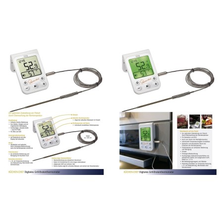 TFA White Cooking Thermometer - Precision, Quality & Style for Perfect Cooking Every Time!